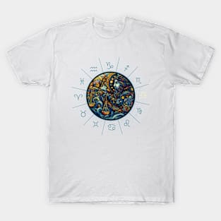 ZODIAC Libra - Astrological LIBRA - LIBRA - ZODIAC sign - Van Gogh style - 3 T-Shirt